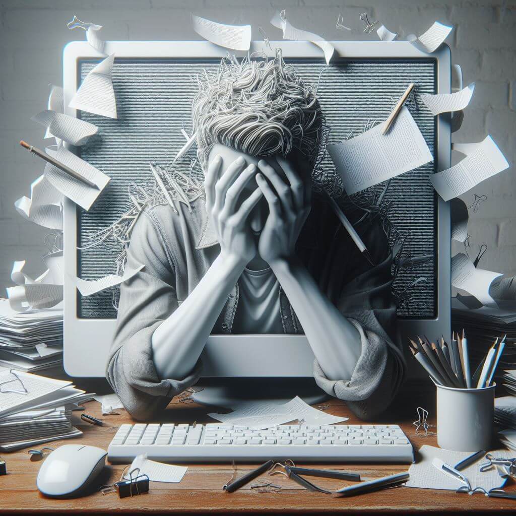 Personne réfléchissant